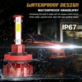 thumbnail image 3 of H11/H9/H8 LED Headlight Bulb 6000K White High Low Beam 12V Conversion Kit (2 Pack), 3 of 9