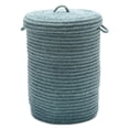 thumbnail image 2 of Wool Blend Teal hamper w/ lid, 2 of 2