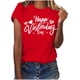 thumbnail image 2 of Xuyuer Women's Lover Printed Round Neck Short Sleeve T-Shirt, Cute Casual Graphic Tee Top for Date Nights, Anniversary Gifts and Couple Outfits, 2 of 7