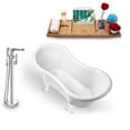 thumbnail image 1 of Tub, Faucet and Tray Set Streamline 62" Clawfoot NH1020WH-120, 1 of 7