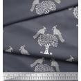 thumbnail image 2 of Soimoi Rayon Crepe Fabric Dot & Lotus Block Print Fabric by Yard 46 Inch Wide, 2 of 3