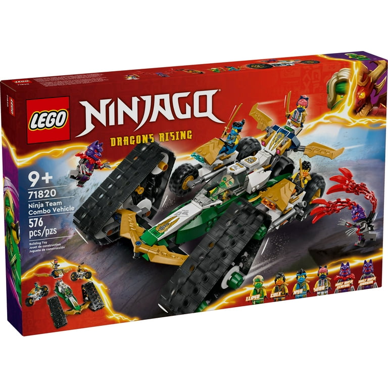 LEGO NINJAGO Ninja Team Combo Vehicle, 4 in 1 Ninja Playset