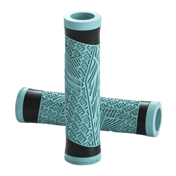Puños de repuesto para manillar de bicicleta, antideslizantes, cómodos y con absorción de impactos para MTB. verde pino claro