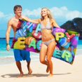 thumbnail image 4 of Easter Decorations Microfiber Beach Towel Super Lightweight Colorful Bath Towel Sandproof Beach Blanket Multi-Purpose Towel For Travel Swimming Pool 30x60 Inch, 4 of 6