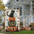 thumbnail image 5 of Halloween Black Cat Stacked Pumpkins Spooky Yard Flag Outdoor Decoration, 5 of 5
