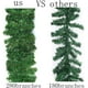 thumbnail image 2 of Guirnalda de Navidad verde - Guirnalda de oropel de ramas de pino de 9 pies por 14 pulgadas con 280 ramas para decoración de interiores y exteriores de Navidad Adepaton CJWUS-956, 2 of 8