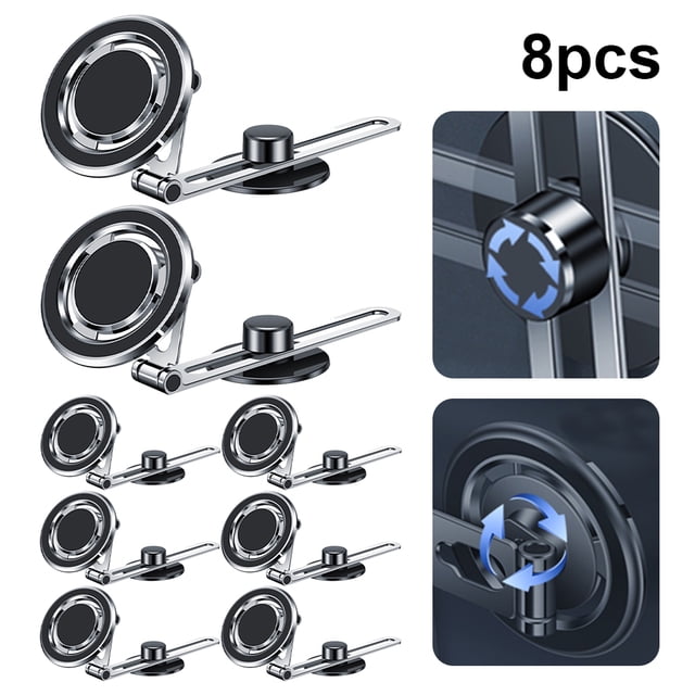 Soporte Magnético para Y Monitor Coche MacBook IPhone 14/Tesla Model 3 (plateado)