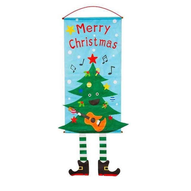 Advancent Banner de Navidad Adorno para el hogar Adornos de Navidad para interiores y exteriores Festival Colgante Prop Decoraciones para el hogar Kits de decoración para fiestas Tipo 4 Advancent HA070287-04