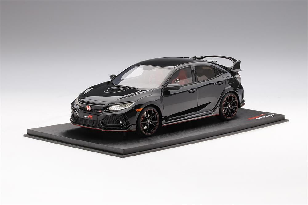17 Honda Civic Type R Crystal Black Pearl Lhd In 1 18 Scale By Topspeed Walmart Com Walmart Com