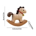 thumbnail image 3 of Rocking Horse Decor,2.56In Nordic Style Wooden Rocking Horse Table Decor Small Size Cute Shape Interactive Rocking,Minimalist Home Decor for Tabletop Bookshelf Holiday Scene Photography Props, 3 of 6