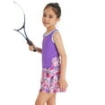 thumbnail image 4 of inlzdz Kids Girls Golf Tennis Dress with Built-in Shorts and Skirt 2 Pieces Sports Dresses Set Purple 8, 4 of 7