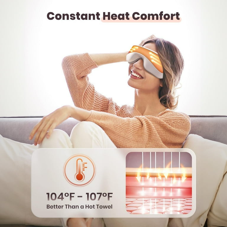 3D Eye Beauty Massage Device Heat Heating Intelligent Bluetooth
