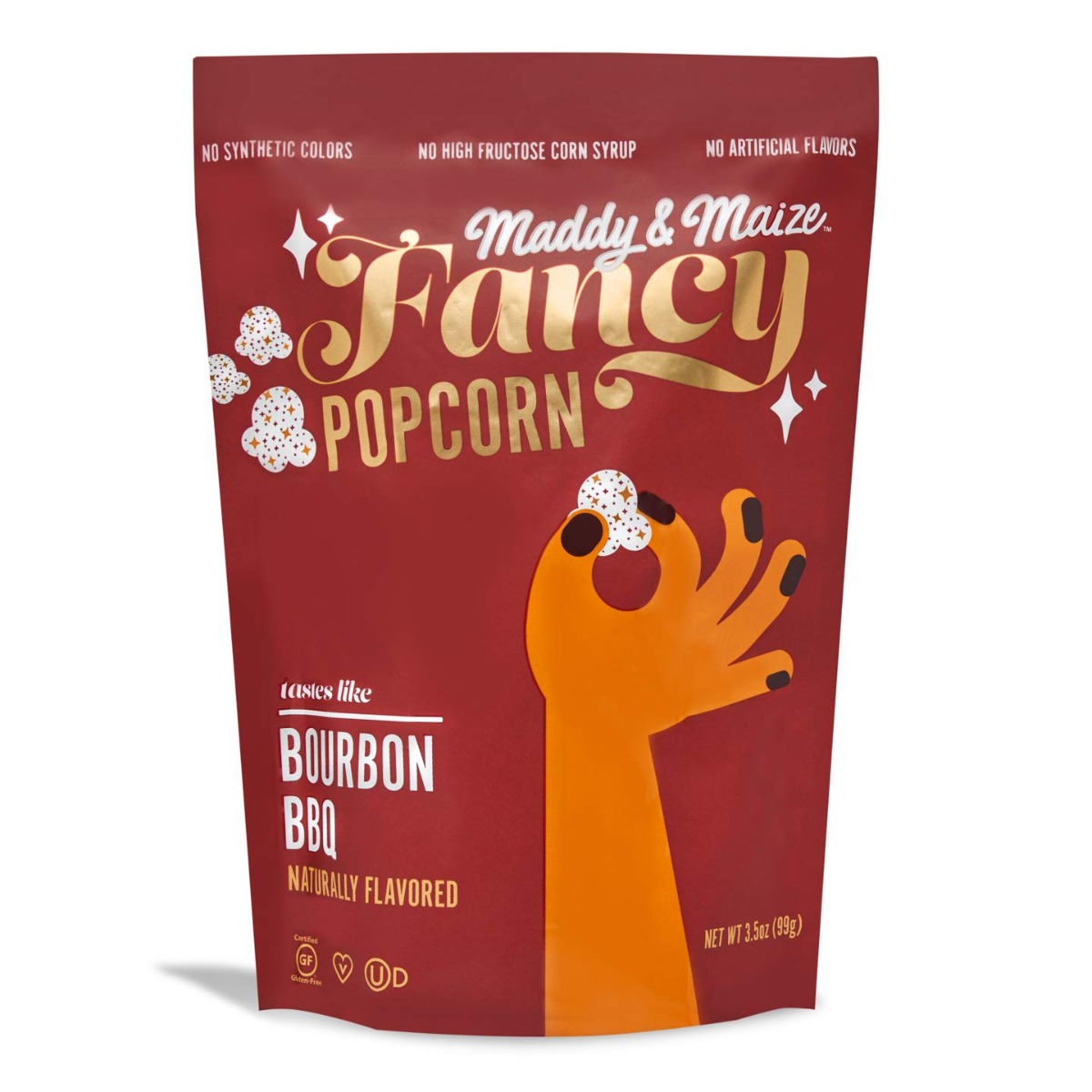 Maddy & Maize Bourbon Bbq Popcorn, 3.5 Oz