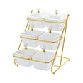 thumbnail image 3 of WeiLaiKeQi Dried Fruit Salad Plate Platter Nuts Tray for Dried Fruits Candies Appetizer White, 3 of 9