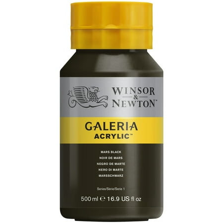 UPC: 0094376914764 | Winsor & Newton Galeria Acyrlic  500ml Squeeze Bottle  Mars Black