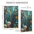 thumbnail image 5 of Zufioo Baroque Floral Still Life Print Switch Wall Plate, Dustproof and Heat-resistant Decorative Wall Switch Cover, Suitable for Residential and Commercial Areas-Mid-size, 5 of 8