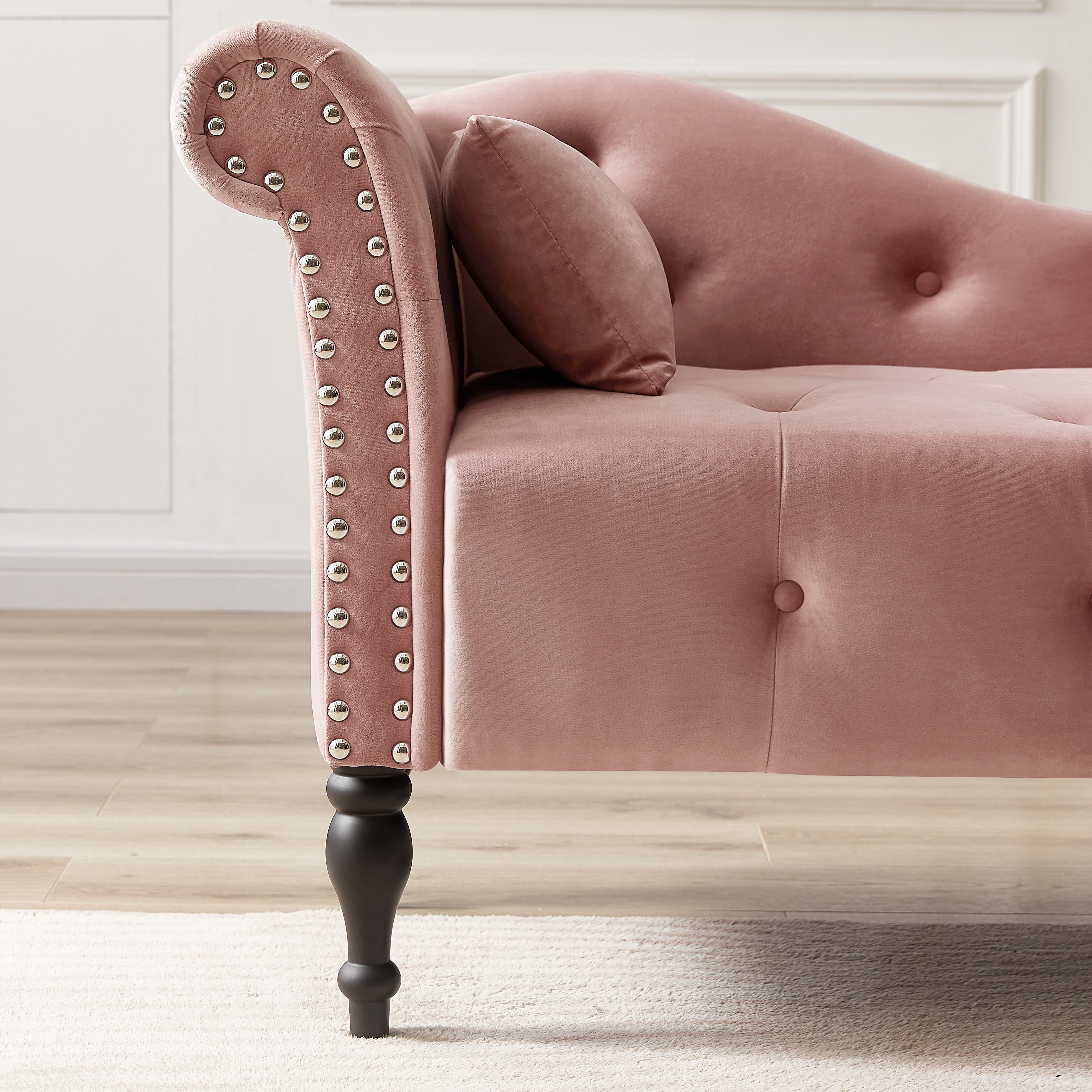 Chaise lounge 2024 blush pink