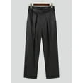 thumbnail image 5 of INCERUN Men's Loose Straight Dress Pants Party Wide Leg Trouser Slacks, 5 of 10