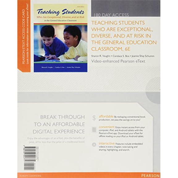 Teaching Students Who Are Exceptional, Diverse, and at Risk in the General Education Classroom Access Code