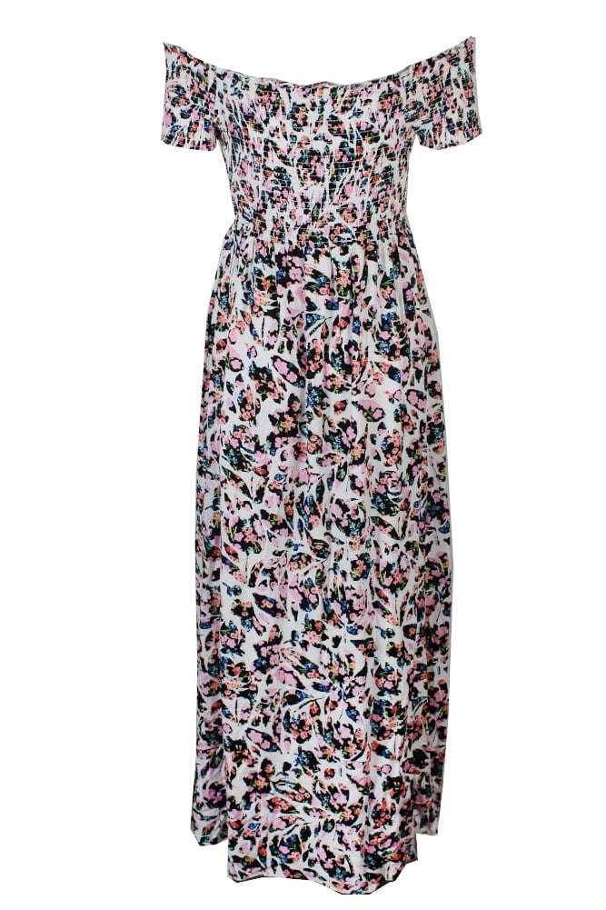 guess pink floral dress Guess Floral Print Cowl Neck Dress