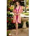 thumbnail image 5 of HAPPY BAY Women's Viscose Summer Beach Plus Size Front Open Kimono Beachwear Duster Cardigan for Women 2X-3X Fuscia, Checks, 5 of 5