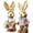C, variant on Cute Grass Woven Rabbit Figurines, Handmade Desktop Decorative Ornaments for Home Office and Living Room, 35cm Tall Pair