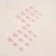 thumbnail image 4 of 24pcs French False Nails - Press On Nails - Full Coverage False Nails Nude White Square Stick On Nails - French False Nails Stick On Nails for Women, 4 of 5