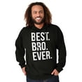 thumbnail image 4 of Best Bro Ever Brother Relative Family Men's Big & Tall Graphic Hoodie Brisco Brands 2X, 4 of 5