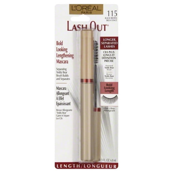 Lot of 3 L'Oreal Lash Out Black Brown Mascara #115