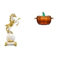 thumbnail image 1 of Figura de escritorio,Estantería con estatua de caballo para escritorio,oficina y decoración del hogar.,Figura decorativa de escritorio de resina para decoración del hogar,Plato de, 1 of 8