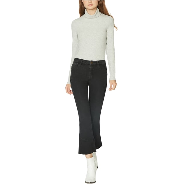 Sanctuary Clothing - Vaqueros recortados con dobladillo crudo para mujer, negro, 32 Sanctuary Clothing recortado