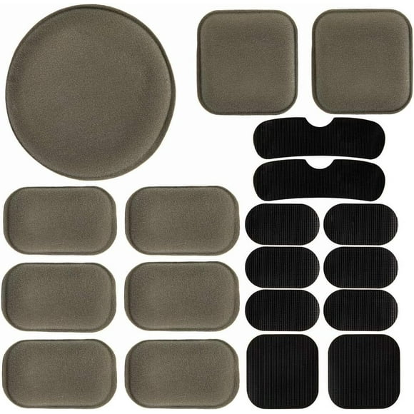 shiyou-Universal Airsoft Helmet Pads 19pcs/Set Tactical Helmet Replacement Foam Motorcycle Padding Kits Bicycle Bike Accessories Mats for Fast Mich CS ACH FMA USMC PASGT