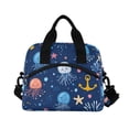 thumbnail image 6 of FORMRS Reusable Lunch Bag for Work School Leakproof Insulated Cooler with Adjustable Shoulder Strap, Blue Jellyfish, 6 of 6
