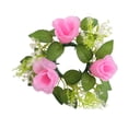 thumbnail image 4 of Centros De Mesa Con Forma De Vela, Elegantes, Ideales Como Regalo, Corona Artificial Para Fiestas Y Hogar, Color Rosa, 4 of 8