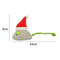 thumbnail image 2 of Cat Toy with Christmas Hat, Colorful Plush Kicking Mice for Kittens, Christmas Decorations for Home, Interactive Pet Stocking Stuffer, 2 of 3