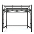 thumbnail image 7 of Aukfa Full Size Metal Loft Bed with Dual Ladders, Gaming Loft Bed Frame with Anti-Tip Device for Teens, Adults & Dorm Bedroom, Black, 7 of 7