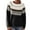 Z01 Black, variant on Fair Isle Sweater for Women Crew Neck Stripe Sweater Loose Comfortable Fall Winter Business Casual Outfits Pullover Knit Tops
