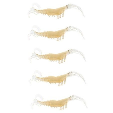 Shrimp Fishing Lures Soft Lures Bait Saltwater Freshwater Champagne Gold