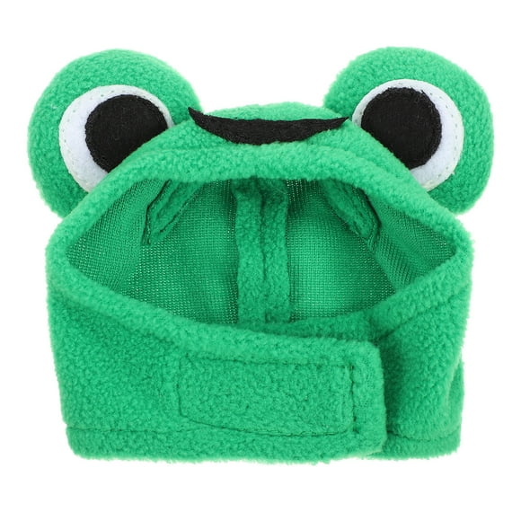 KAKOWELY Adorable sombrero de hámster con forma de rana de dibujos animados, sombrero de fiesta para mascotas pequeñas, decoración para hámster.