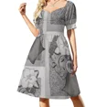 thumbnail image 1 of Lágrimas de un vestido de manga corta Ropa de mujer Vestido de mujer chic y elegante Vestidos de baile, 1 of 7