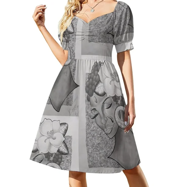 Lágrimas de un vestido de manga corta Ropa de mujer Vestido de mujer chic y elegante Vestidos de baile