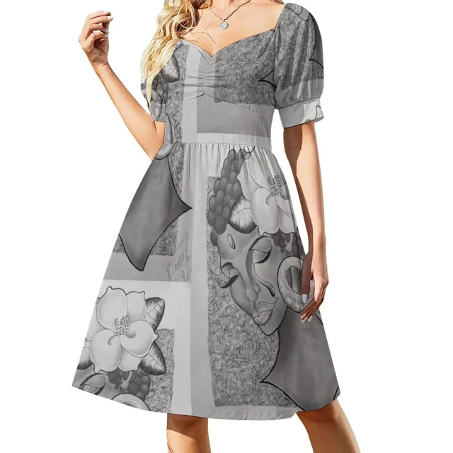 Lágrimas de un vestido de manga corta Ropa de mujer Vestido de mujer chic y elegante Vestidos de baile