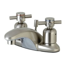 Kingston Brass FB8628DX 4 in. Centerset Mount Bathroom Faucet, Brushed Nickel