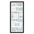 thumbnail image 2 of Stupell Industries Laundry Room Blue White Text Typography Sign Framed Wall Art, 10 x 24, Design by Kim Allen, 2 of 5