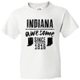 thumbnail image 3 of Inktastic Indiana Awesome Since 1816 Youth T-Shirt, 3 of 5