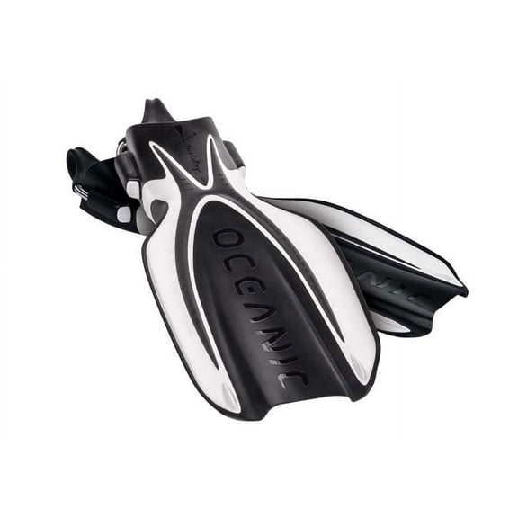Oceanic Manta Ray Open Heel Fins with Spring Straps