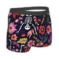 thumbnail image 3 of Kll Dancing Skeletons Floral Garden Men'S Cotton Boxer Briefs Underwear-Large, 3 of 9