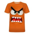 thumbnail image 4 of Yaoyar Men Funny Cartoon Face Print T-Shirts Short Sleeve Casual Novelty Tees Shirts for Streetwear Party, 4 of 5