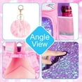 thumbnail image 4 of AGSDON 3PCS Kids Cat Backpack for Girls, 15" Sequin Bookbag with Lunch Box, Pink School Bag for Elementary Preschool Toddler, 4 of 7
