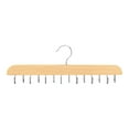 thumbnail image 1 of Precio sorpresa!Estante para cinturones, estante para almacenamiento de cinturones de madera para guardarropa, estante para cinturones para guardarropa de gran capacidad con 14 ganchos, 1 of 8